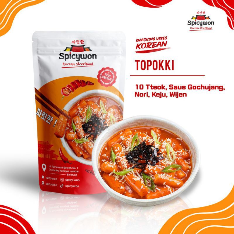 Jual Spicywon Topokki/Tteokbokki/Toppoki/Tokpokki Kemasan Ekonomis (isi ...