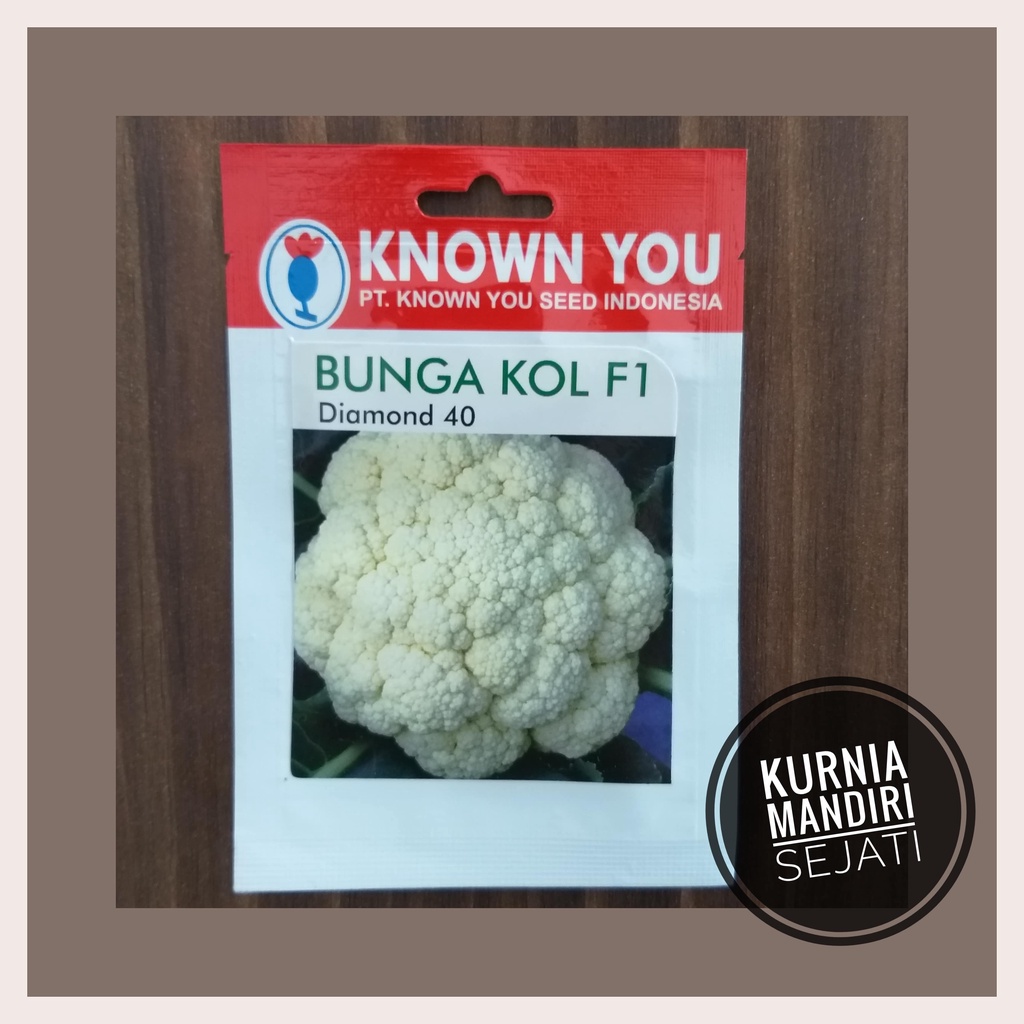 Jual Benih Bunga Kol Hibrida DIAMOND 40 Known You Seed Original Packing ...