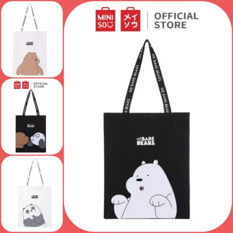 Jual Totebag Miniso We Bare Bears Shopee Indonesia