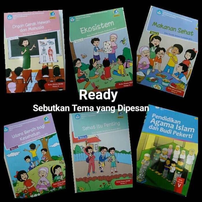 Jual nn Buku Tematik Kelas 5 SD kurikulum 2013 edisi revisi 2017 - Tema ...