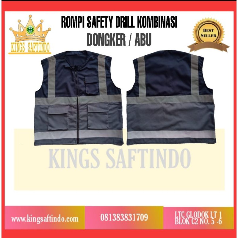 Jual ROMPI SAFETY TERBARU NAVY ABU ROMPI KATIGA | Shopee Indonesia