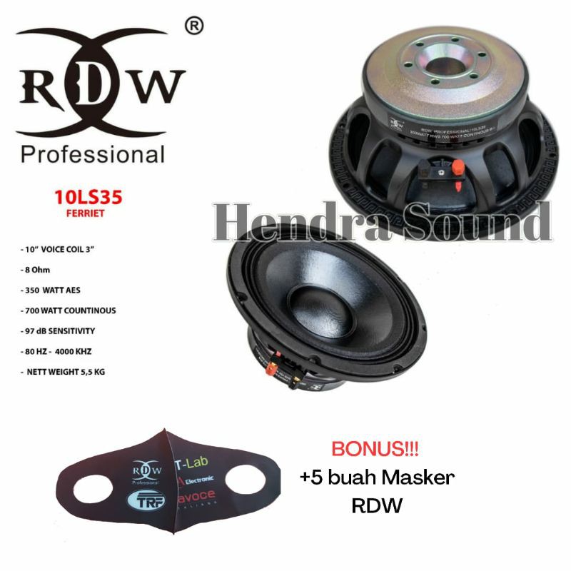 Jual Komponen Speaker Rdw Ls Inch Shopee Indonesia