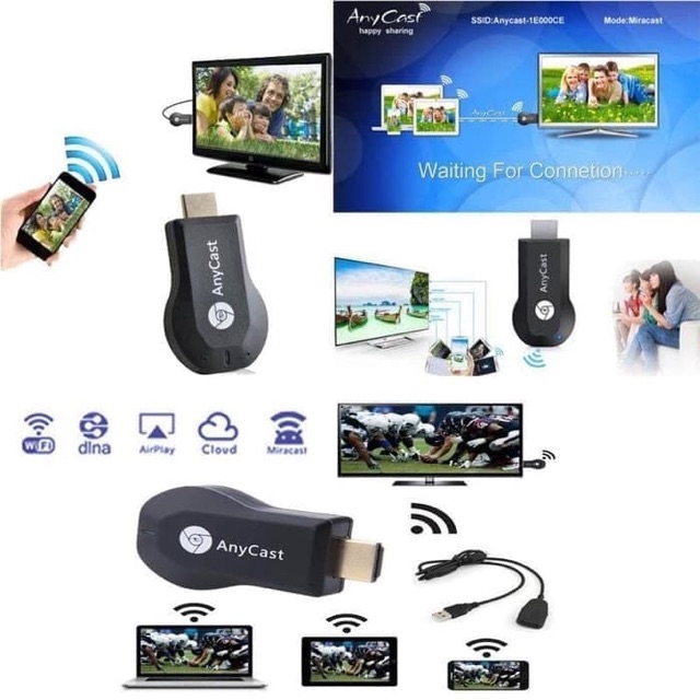 Jual AnyCast Wifi Display Receiver HDMI Dongle Screen Mirroring Any ...