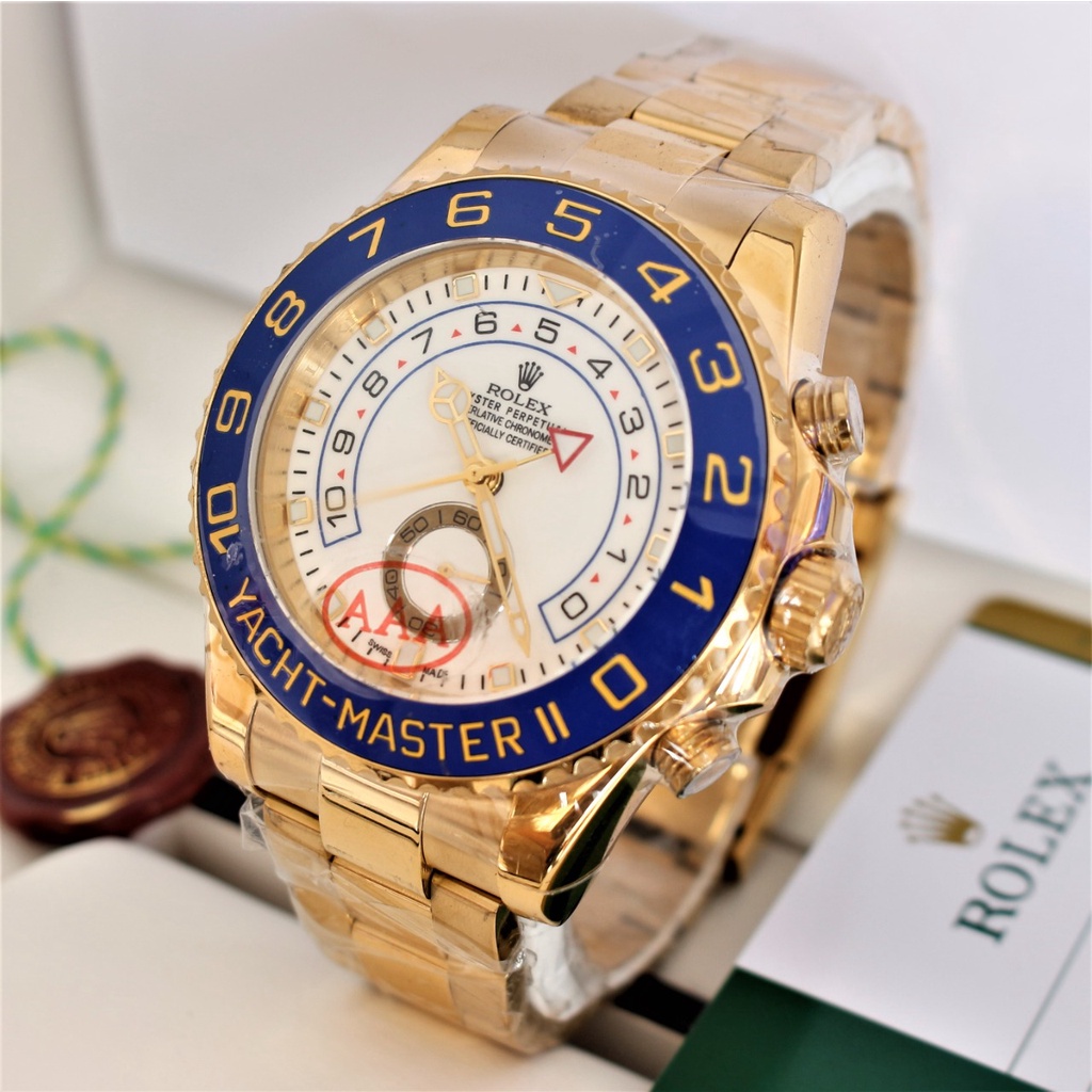 JAM TANGAN ROLEX YACHT MASTER II STAINLESS AUTOMATIC PROMO