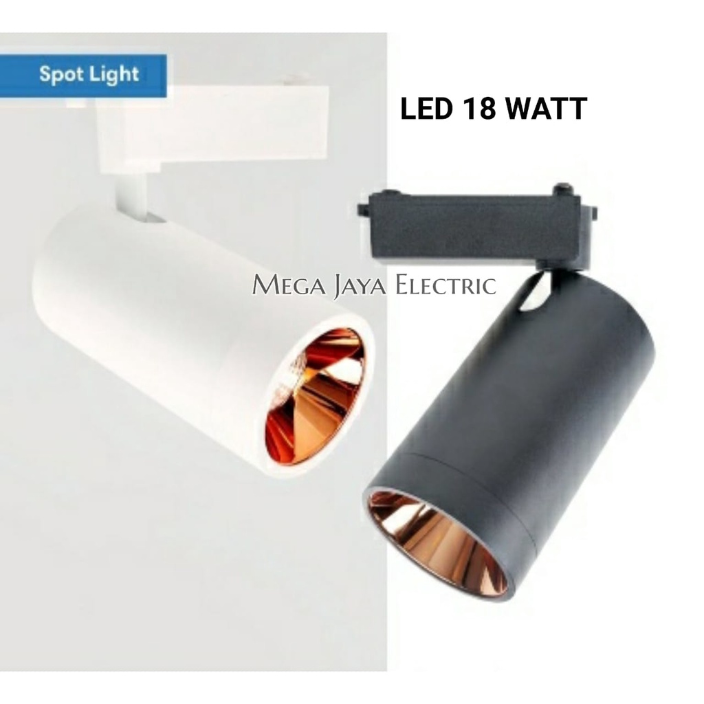 Jual LAMPU LED SPOT LIGHT 18 WATT TRACK RELL / LAMPU LED SOROT RELL 18 ...