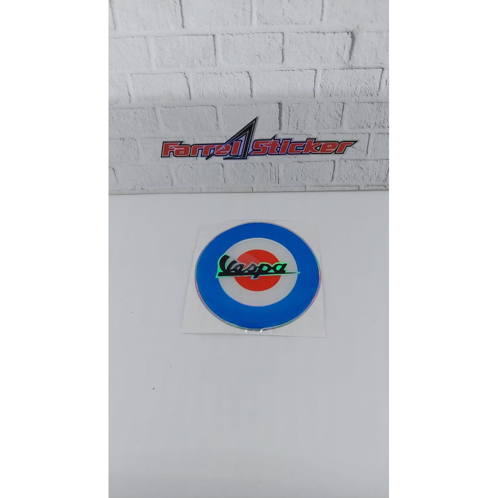Jual stiker timbul sticker 3d VESPA RETRO lingkarang | Shopee Indonesia