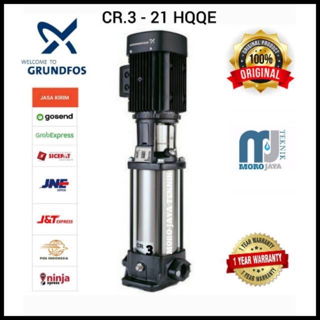 Jual Pompa Grundfos Cr Hqqe Pompa Grundfos Vertical Multistage Cr Stainless Stell