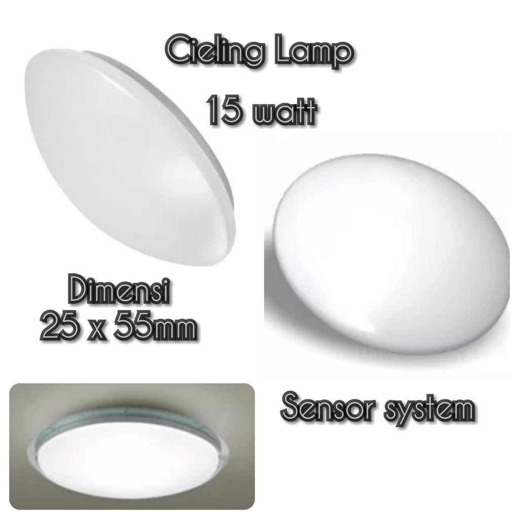 Jual Lampu baret ceiling lamp module refill include sensor tempel ...