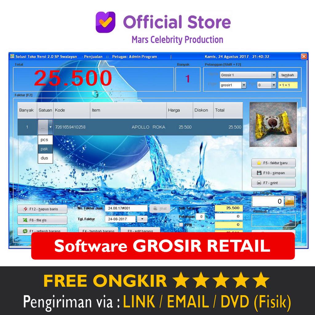 Jual Software Solusi Toko Versi 2 Swalayan Inventory Penjualan Minimarket Retail Dan Grosir Pos 8119