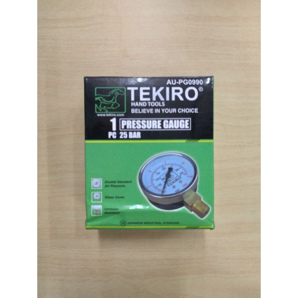 Jual TEKIRO Manometer Ukuran Tekanan Angin 25 Bar 25Bar | Shopee Indonesia
