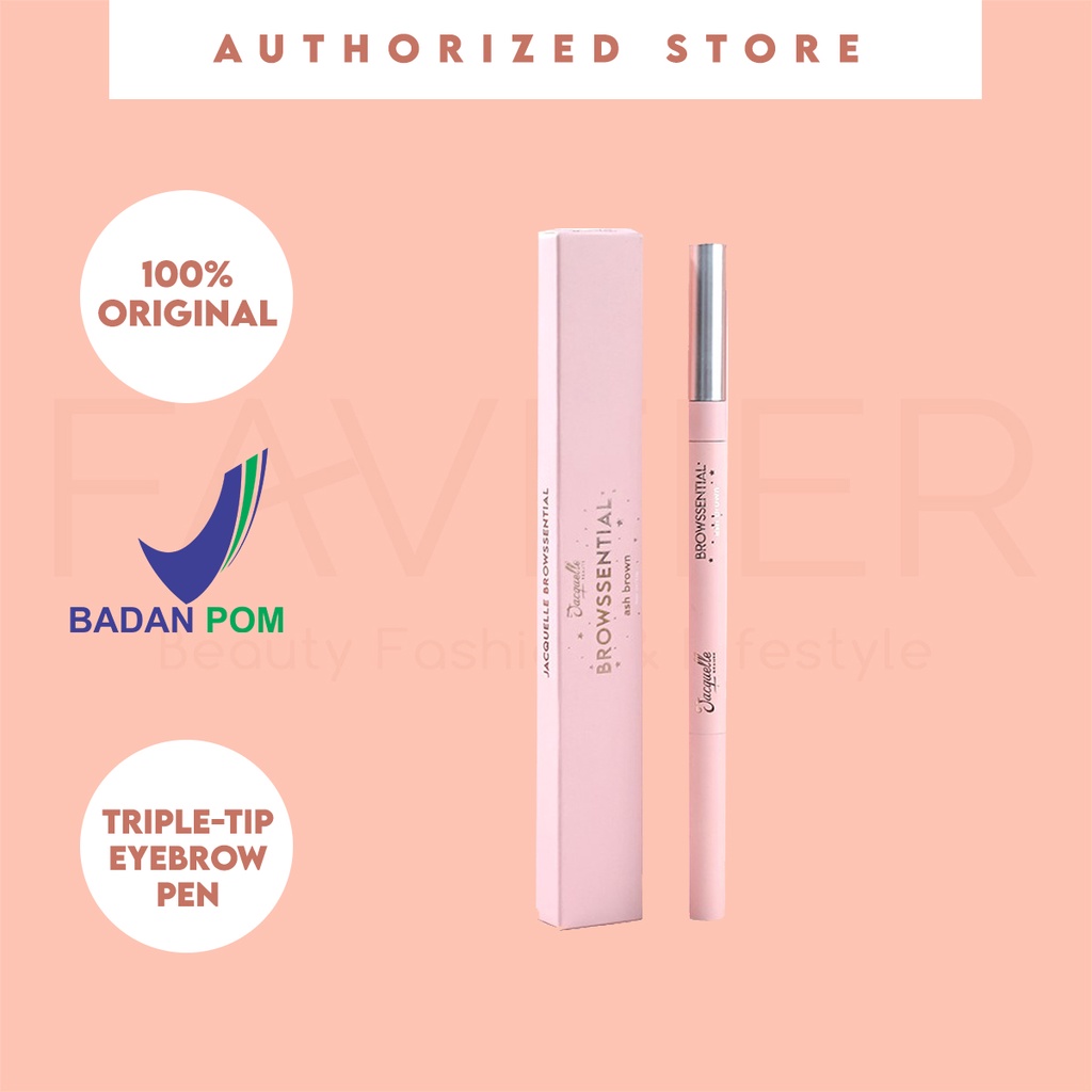 Jual Jacquelle Browssential Triple Tip Eyebrow Pen Shopee Indonesia