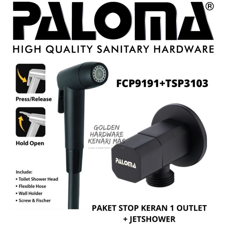 Jual Paloma Fcp Tsp Paket Toilet Jet Washer Bidet Mode Spray Set Stop Kran Outlet