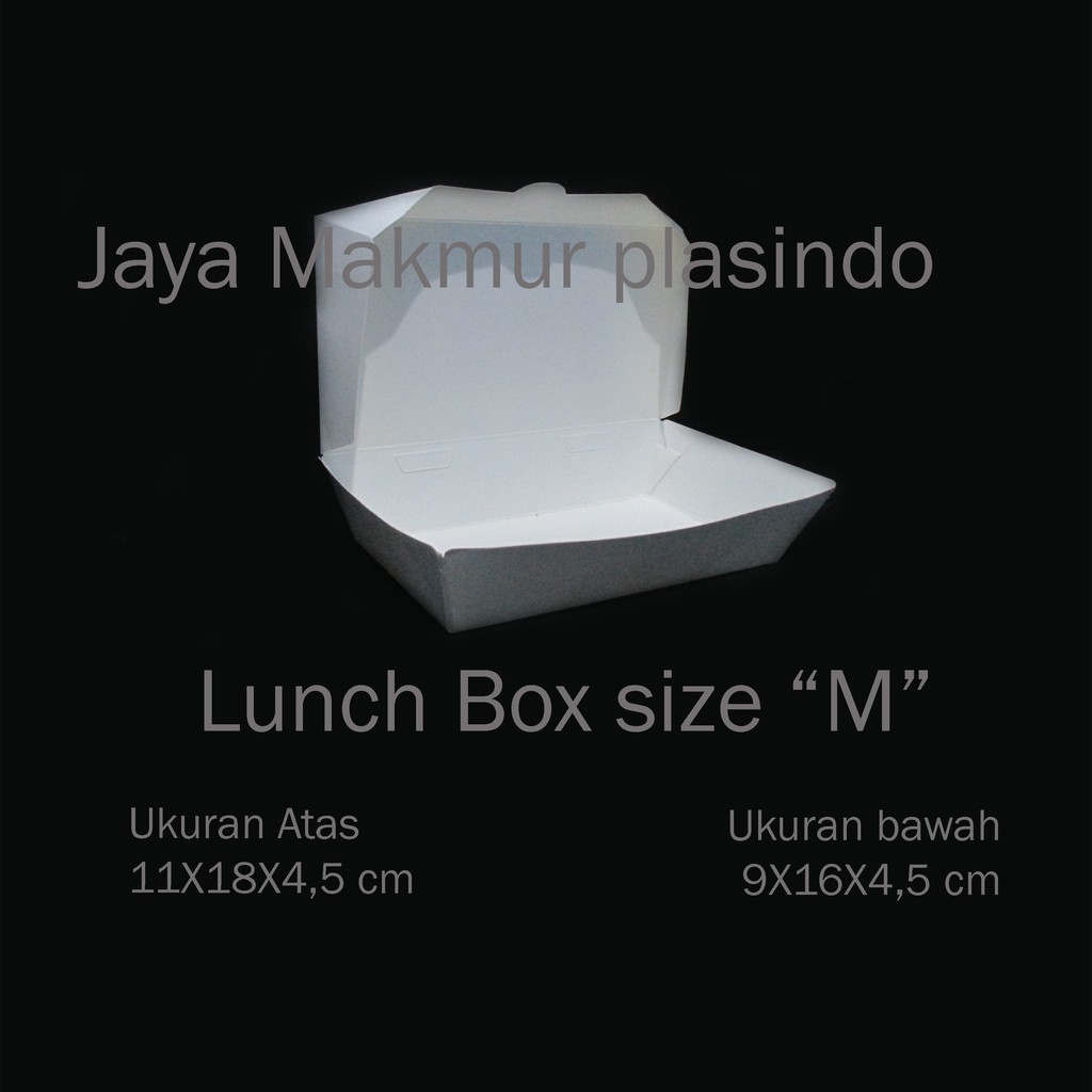 Jual paper lunch box uk m / paper lunch / harga paper lunch box / box