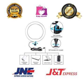 Rizkyonline88 Ring Fill Light Lampu Selfie Besar Led Holder Tiktok Vlog