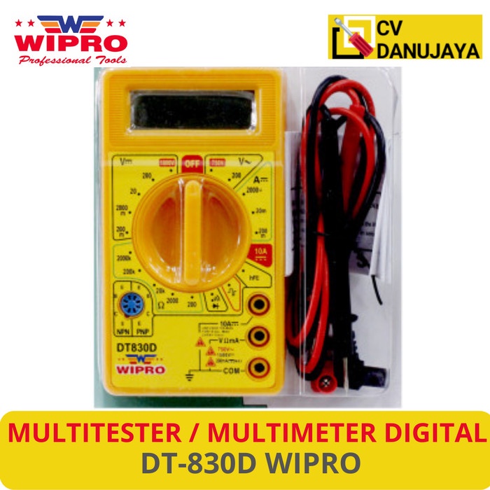 Jual Multimeter Multitester DIGITAL Alat Ukur Arus Listrik DT830D