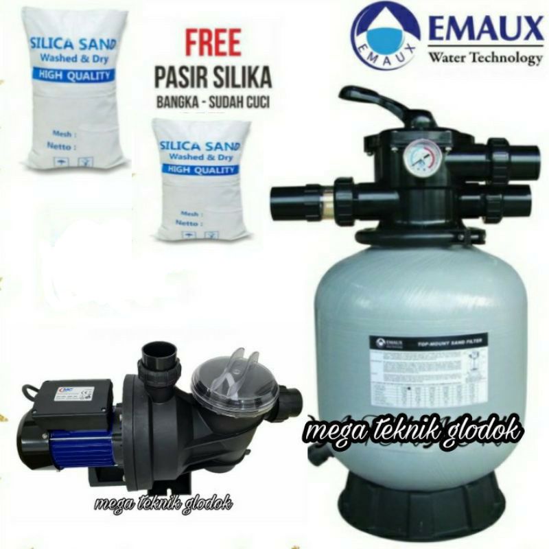 Jual Paket Pompa Kolam Renang 1hp Plus Sand Filter Emaux P500 Plus Pasir Shopee Indonesia 6871