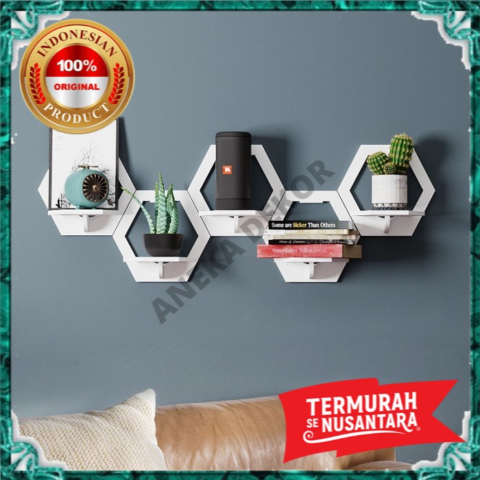 Jual Rak Dekorasi Dinding Tempel Minimalis Serbaguna Tanaman Dekor Sudut Rumah Vintage Kamar