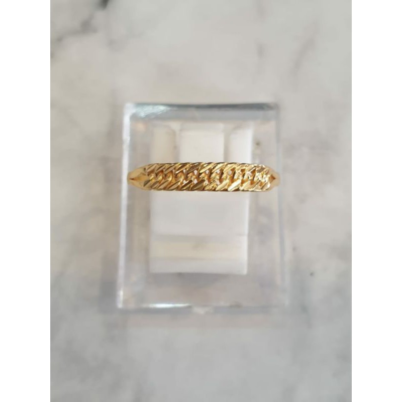 Jual cincin rantai emas asli kadar 300 | Shopee Indonesia