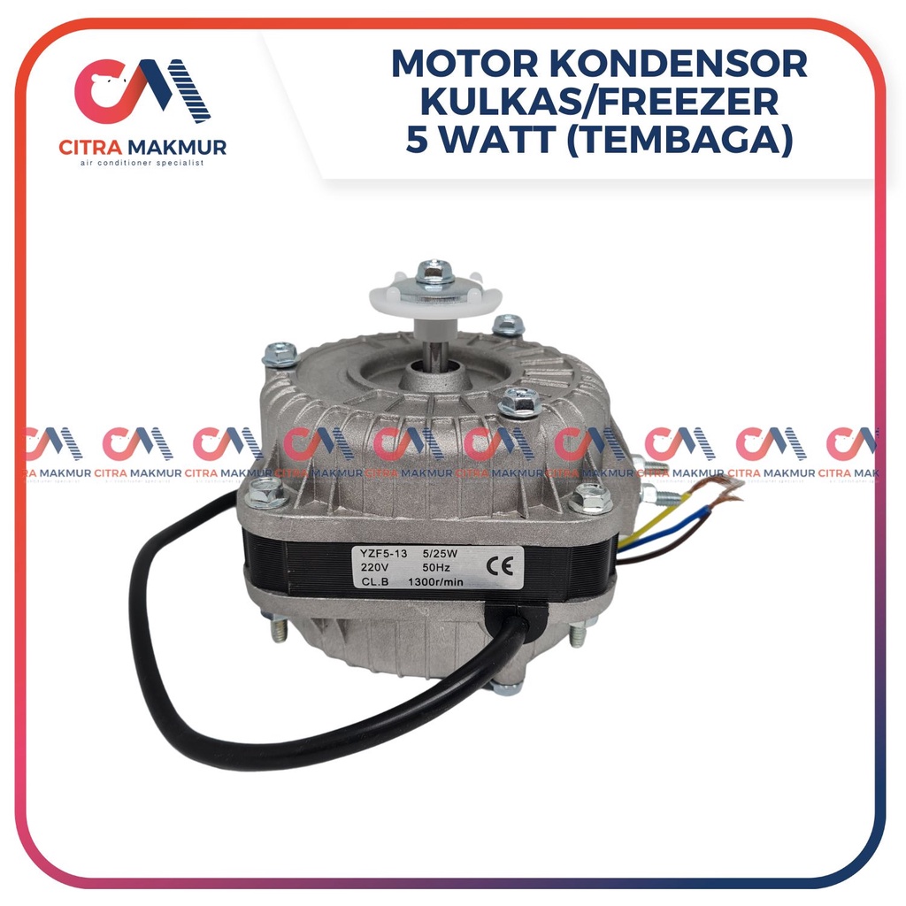 Jual Motor Kondensor Showcase 5 Watt 5W Kondenser Freezer Kulkas Dinamo ...