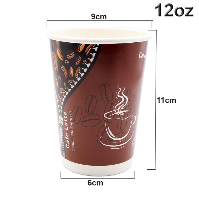 Jual Paper Cup Coffee 12oz Triple wall | Shopee Indonesia