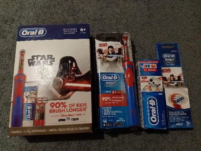 Jual Oral-B Stages Toothbrush Power Star Wars 5+ Years Rechargeable ...