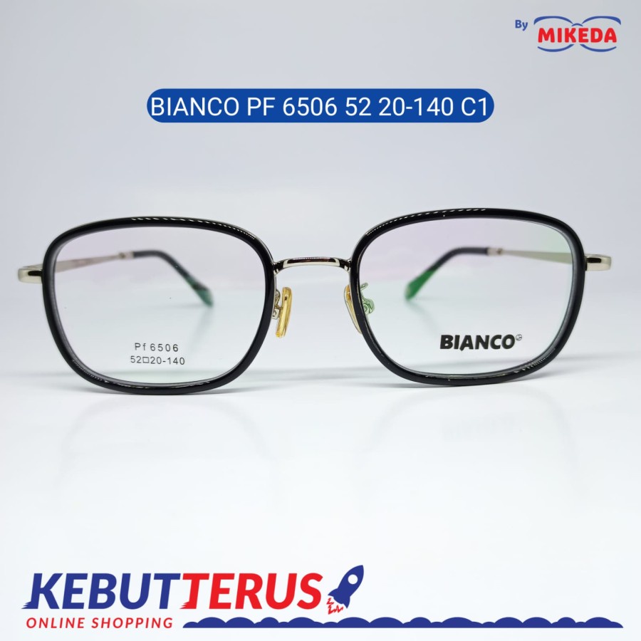 Jual Mikeda-FRAME KACAMATA BIANCO PF6506 52 20-140 C1+LENSA(MINUS ...