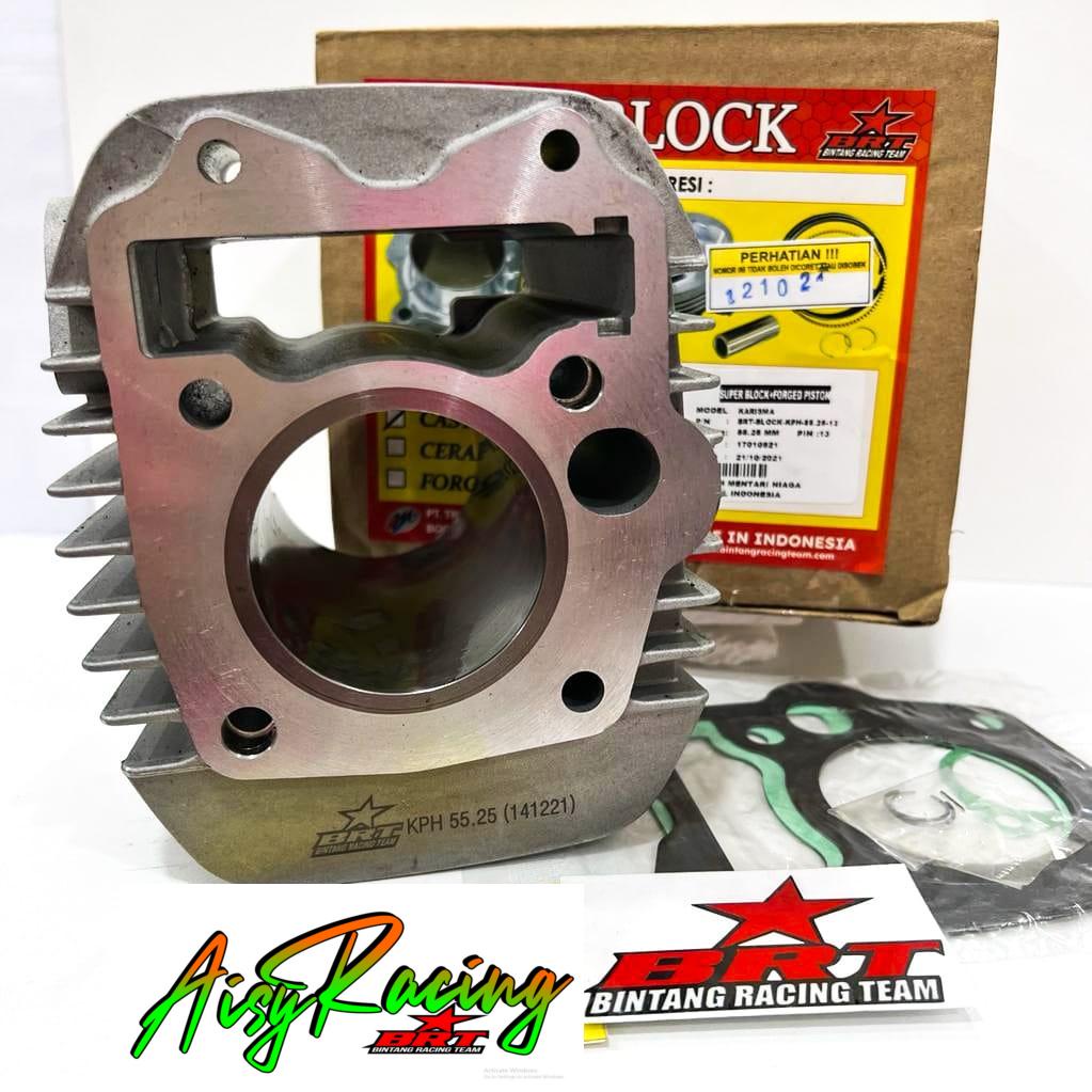 Jual Paket Bore Up 2101 BRT Blok Piston Karisma / Supra X 125 / Kirana 139cc KPH Shopee Indonesia