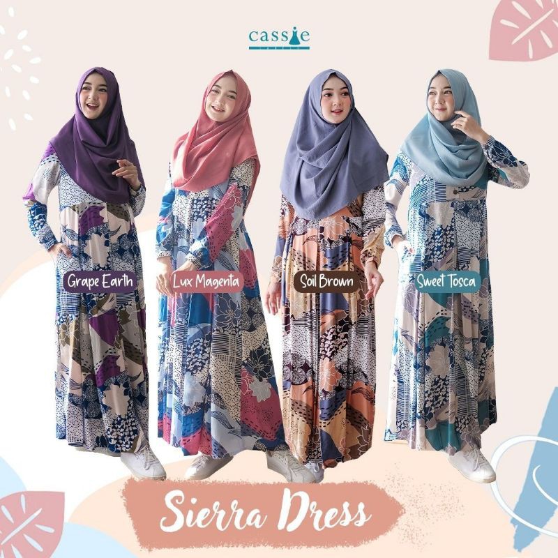 Jual Sierra Dress By Cassie Labels Shopee Indonesia