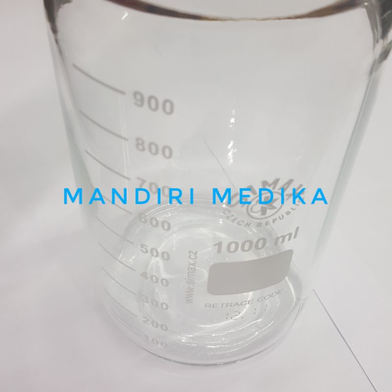 Jual Bottle Reagent Botol Lab 1000ml Original SIMAX Made in ...
