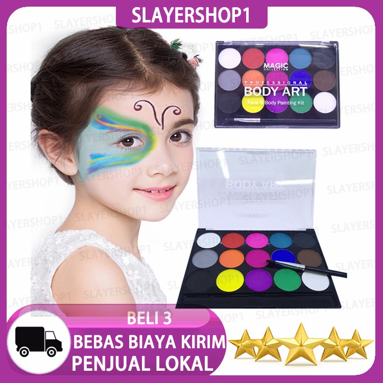 Jual 12 Warna Body Face Painting Cat Wajah Painting Wajah Body Painting