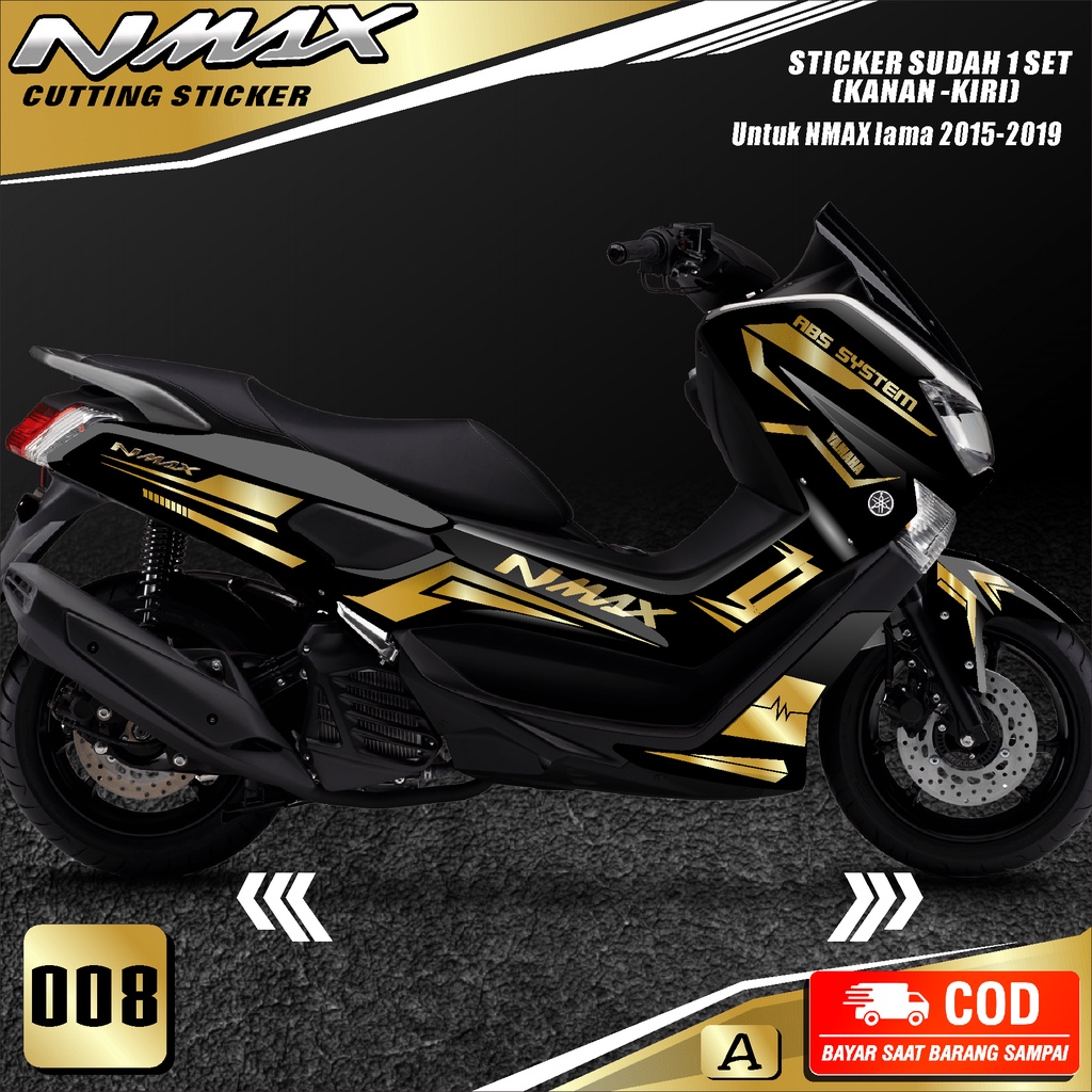 Jual Cutting Sticker Nmax lama 2015-2019-Striping Motor Stiker Yamaha
