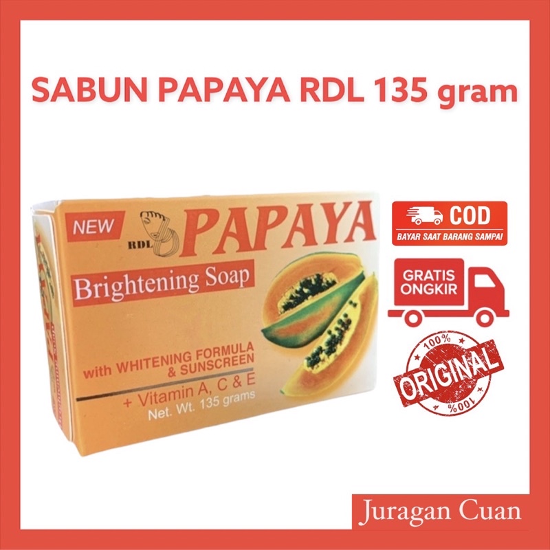 SABUN PEPAYA / PAPAYA SOAP RDL 135 gr