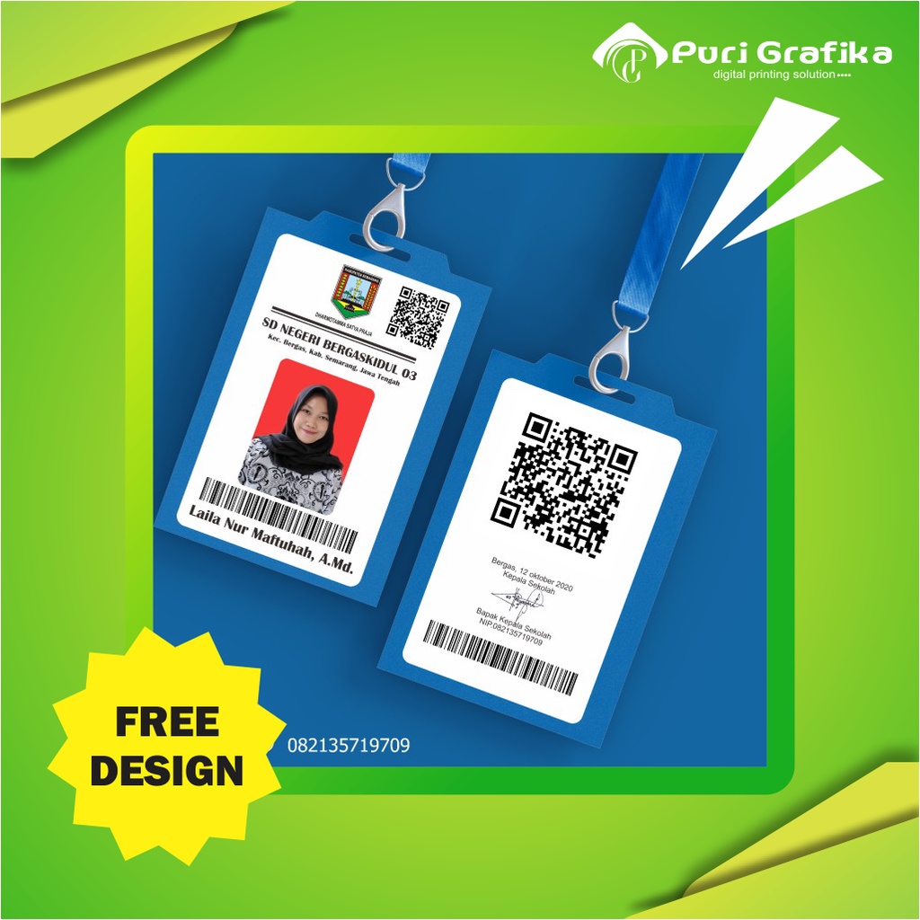 Jual [TEBAL 0.96mm] Cetak ID Card PVC Premium Kartu Member / Kartu ...