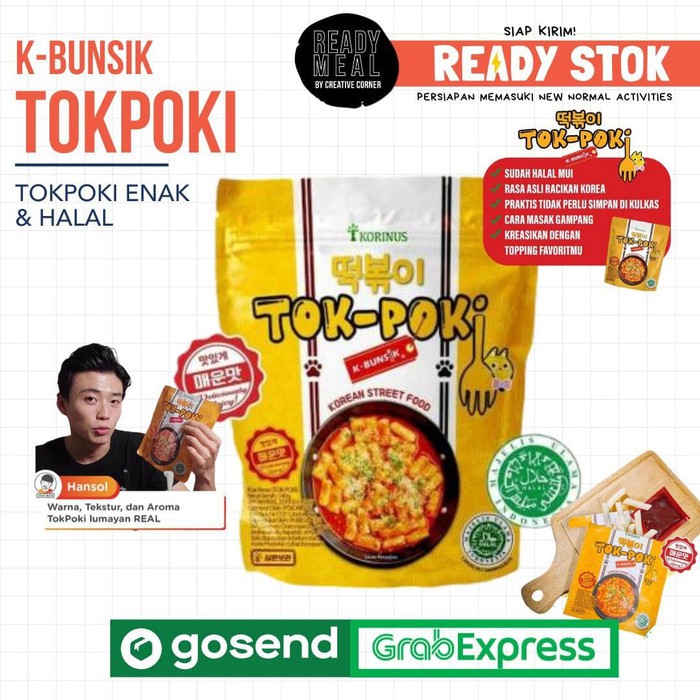 Jual K Bunsik Tokpoki Tteokbokki Toppoki Tok Poki Instan Halal