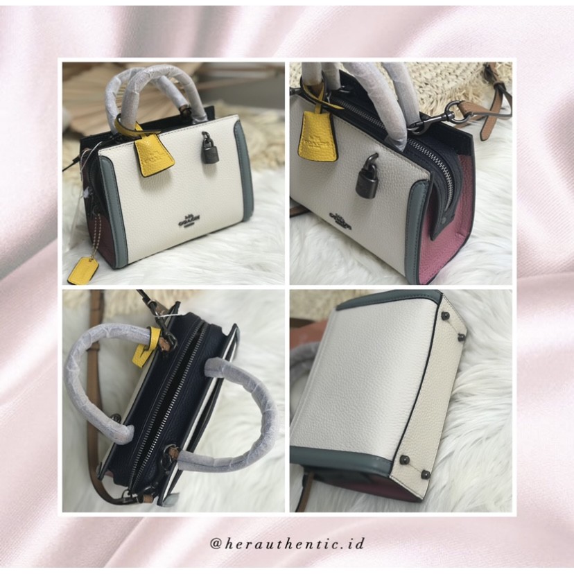 Jual Coach Micro Zoe Crossbody In Colorblock Shopee Indonesia
