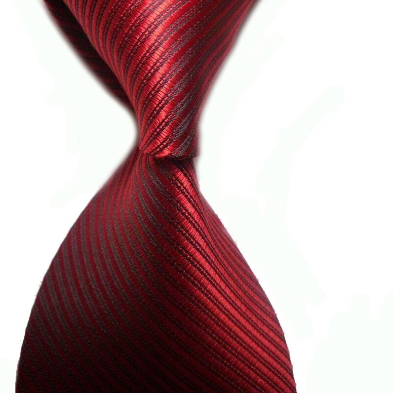 Jual Dasi Pria Motif Salur Warna Merah Maroon Ukuran Slimfit Cm