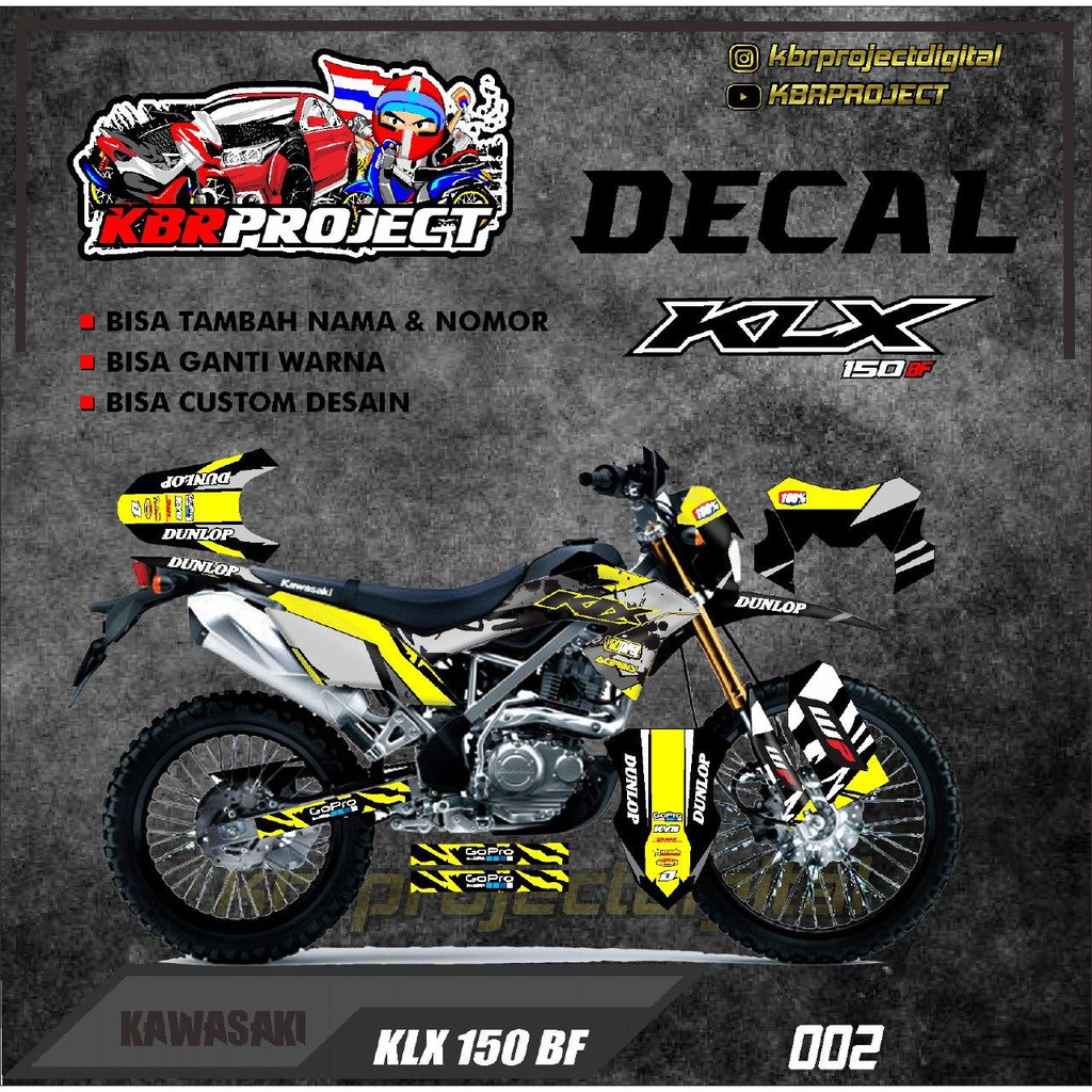 Jual Stiker Klx Bf Decal Sticker Variasi Full Body Decal Klx Bf Full Body Bisa Costum Bebas