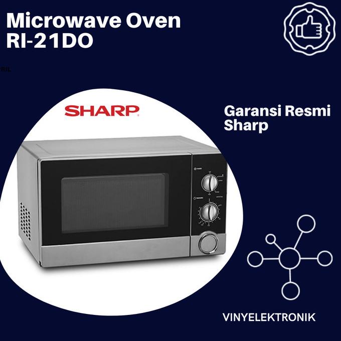 Jual Microwave Sharp R21D0 Straight Microwave Oven 23 Liter R21D0(S)IN