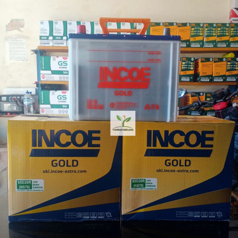 Jual Original aki INCOE GOLD NS70 12V 65AH Panther Elf Truk PS CANTER