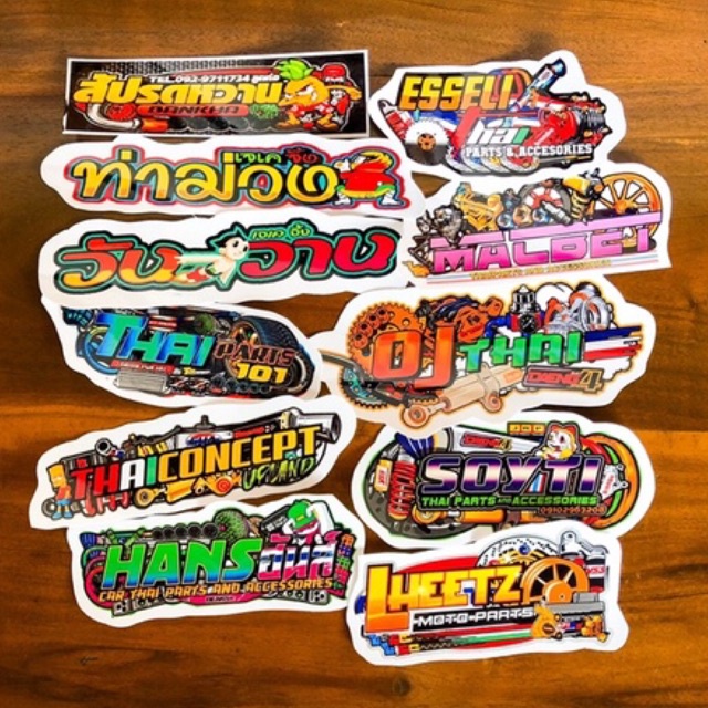 Jual sticker pack racing thailand helm motor | Shopee Indonesia