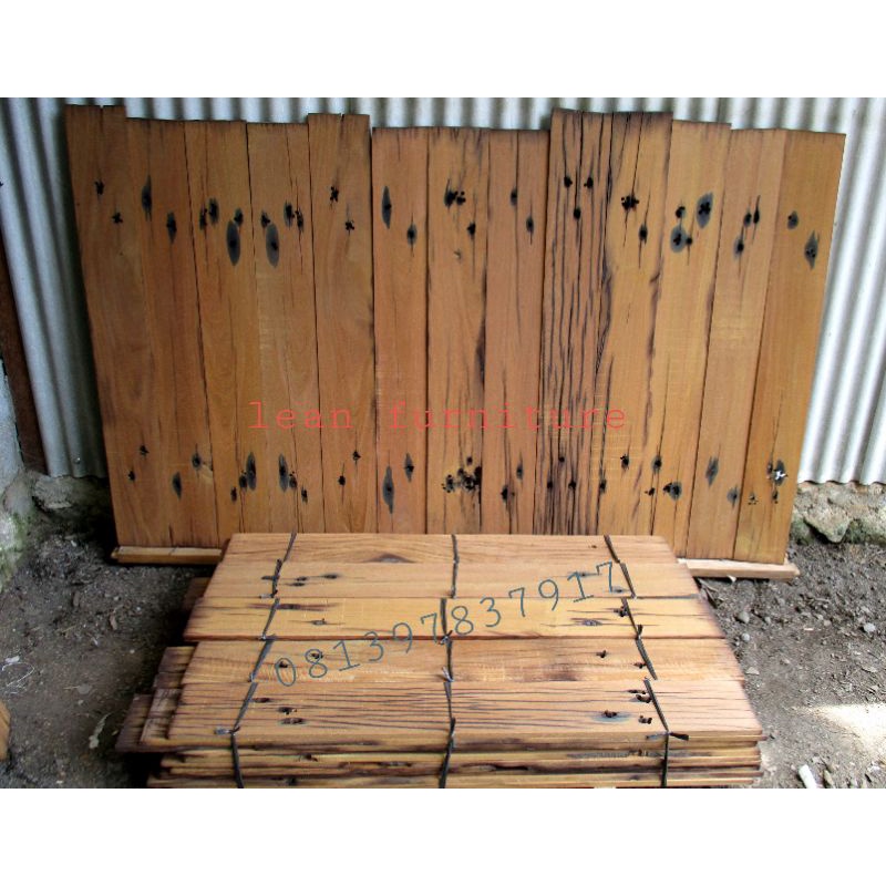 Jual Papan Kayu Ulin Kayu Besi Reclaimmed Rustic Shopee Indonesia