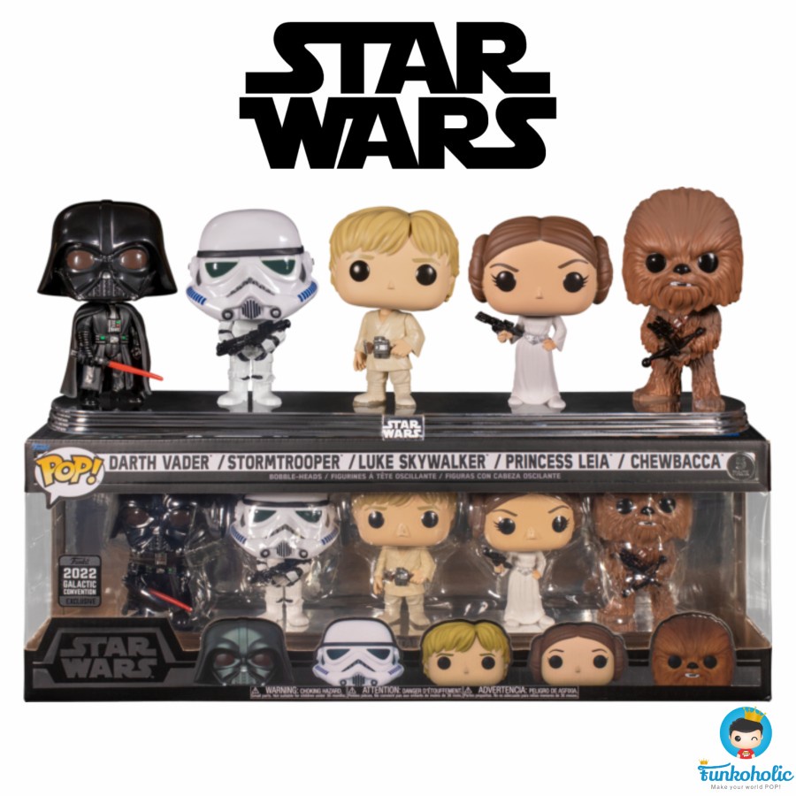 Jual Funko POP! Star Wars Darth Vader, Stormtrooper, Luke, Leia ...