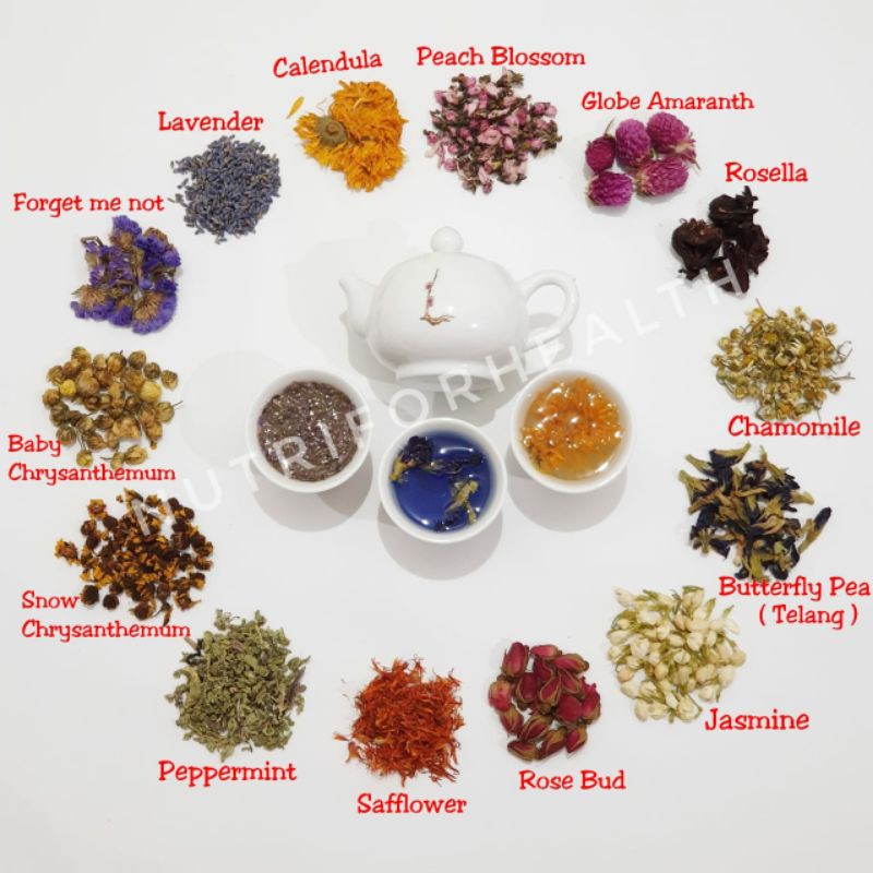 Jual Teh Bunga Telang Butterfly Pea / Chamomile / Lavender ...