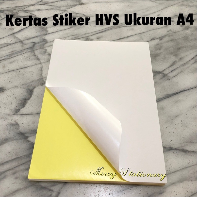 Jual Kertas Stiker A4 Matte Doff - Sticker Paper Glossy - 1 Pak 10 ...