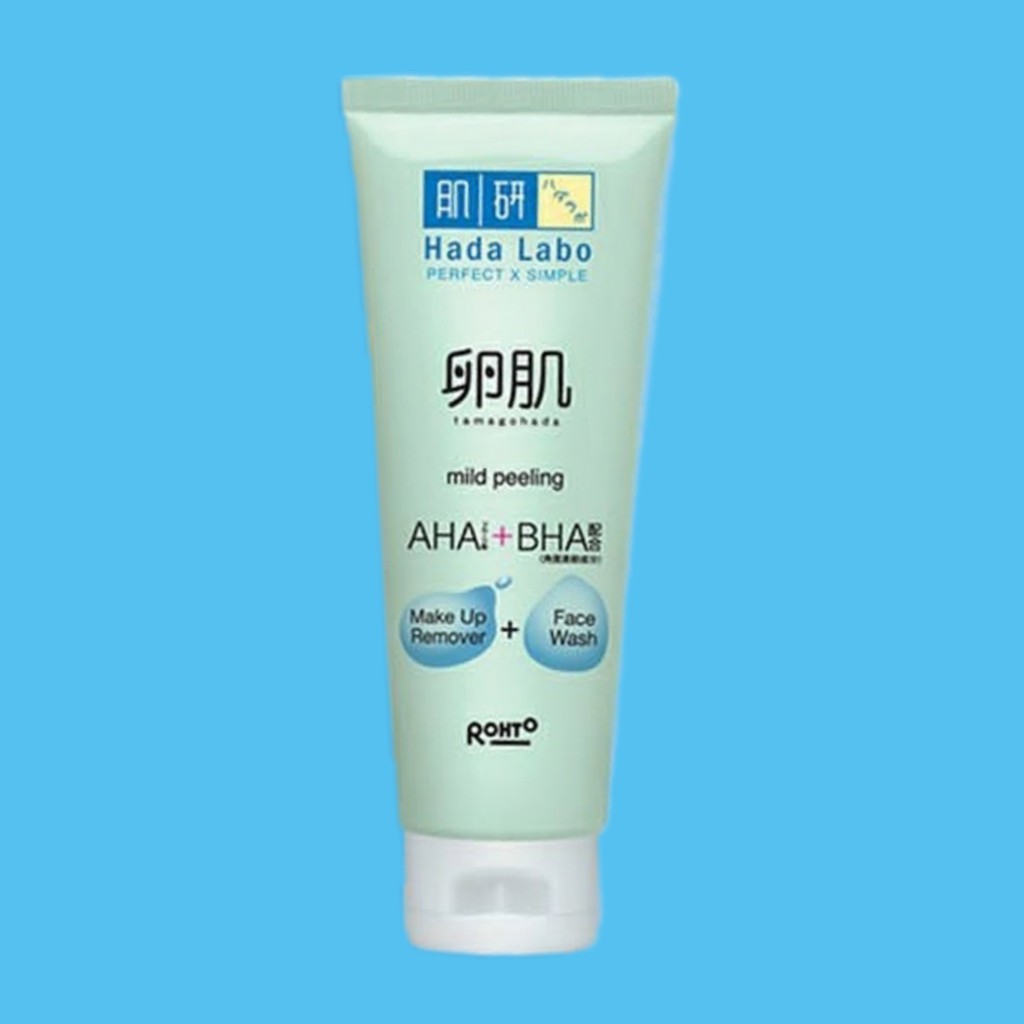 Jual HADA LABO Tamagohada Mild peeling Make up remover + Face wash 100