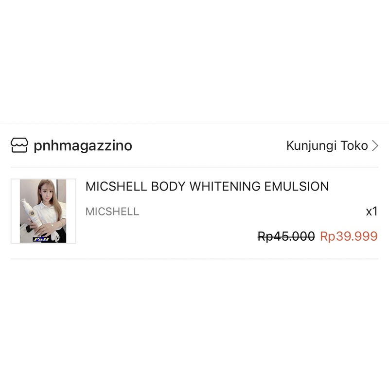 Jual MISCHELL BODY WHITENING EMULSION | Shopee Indonesia