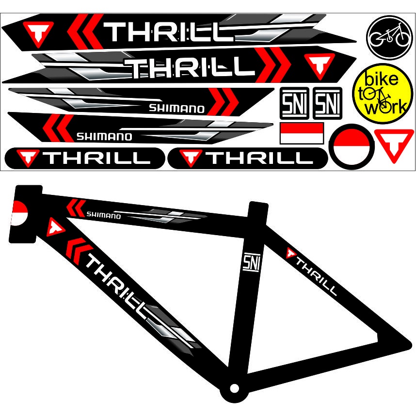 Jual STICKER THRIL MITIF STRIPING BIKE SEPEDA VARIASI TEMPELAN STIKER ...