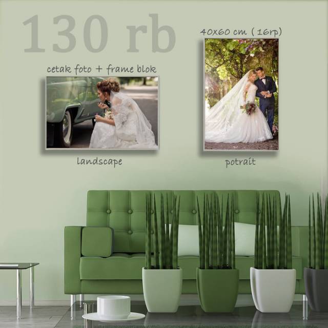 Jual Foto Blok 16rp 40x60 pigura frame bingkai promo | Shopee Indonesia