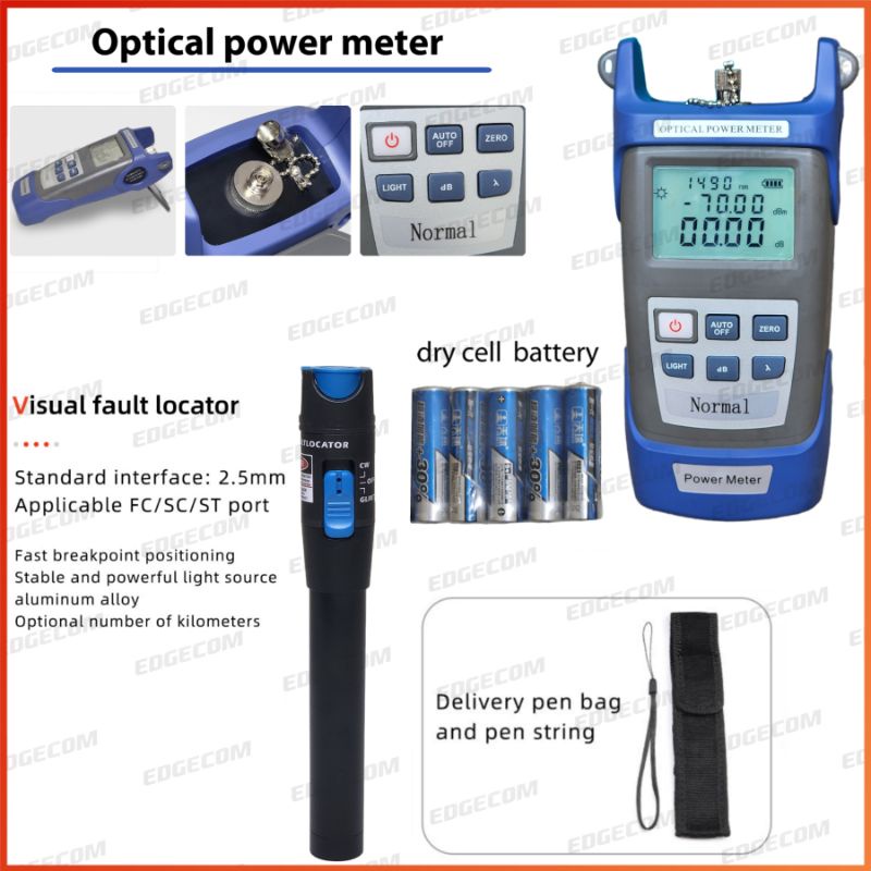 Jual FTTH Toolkit Set Lengkap OPM VFL Cleaver Fiber Optic Tool kit set ...