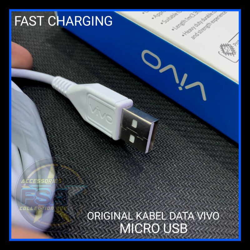 Jual KABEL DATA CHARGER MICRO FAST CHARGING VIVO Y12 Y15 Y17 Y19